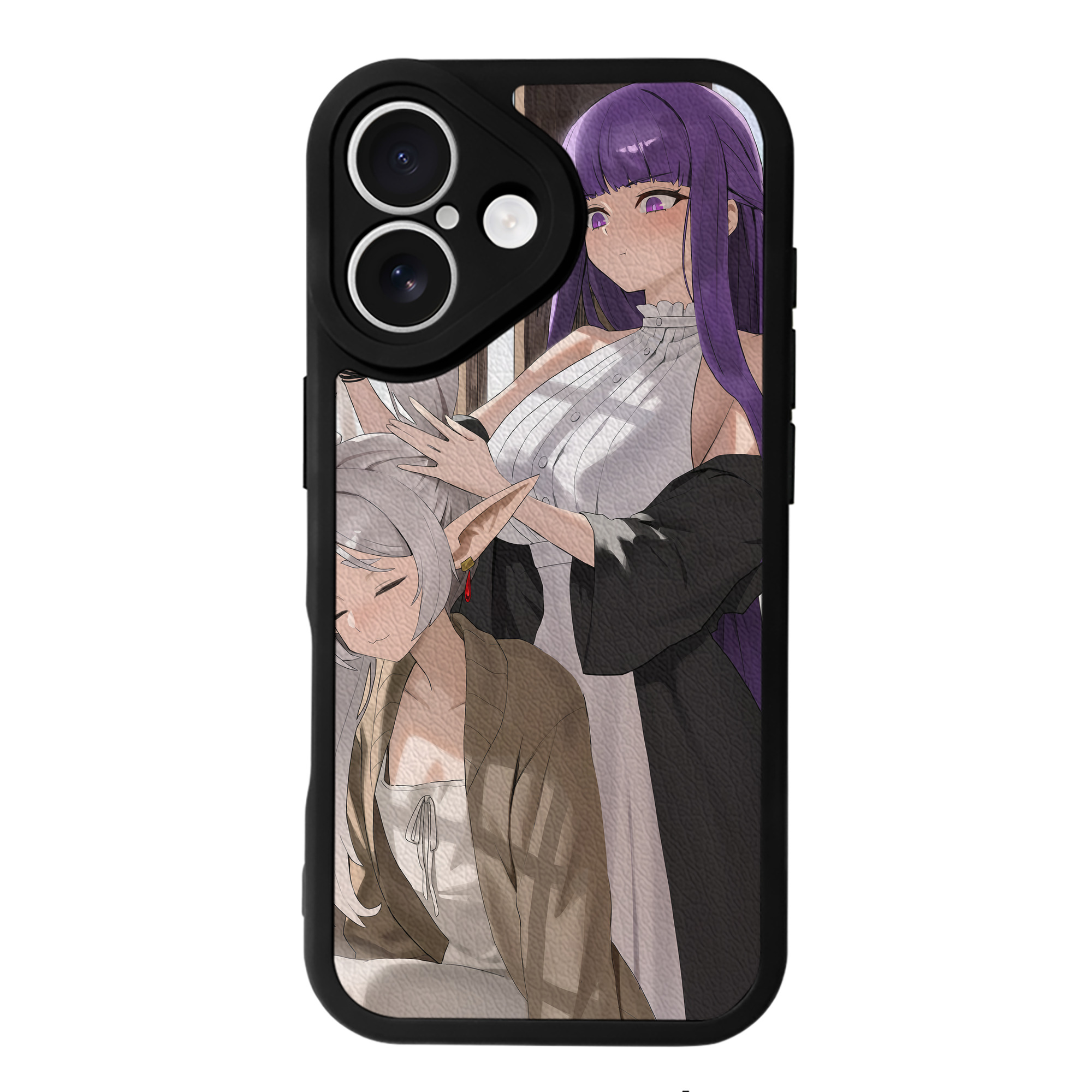 （画像用） 葬送のフリーレン Frieren 【iPhone 16シリーズ対応】シリコンスマホケース（レザー調） 材質：シリコン